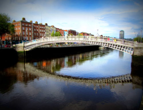 The Ha’penny Bridge, Batchelor’s Walk. Dublin City 1816