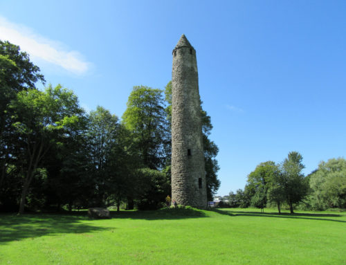 Antrim Round Tower & the Witches Stone, Antrim Town. County Antrim c.10th